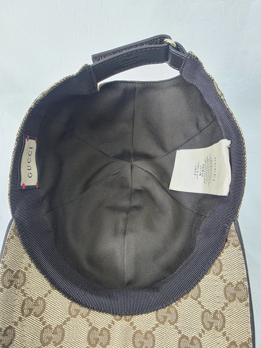 Auth Gucci Supreme Sherry Line Baseball Cap